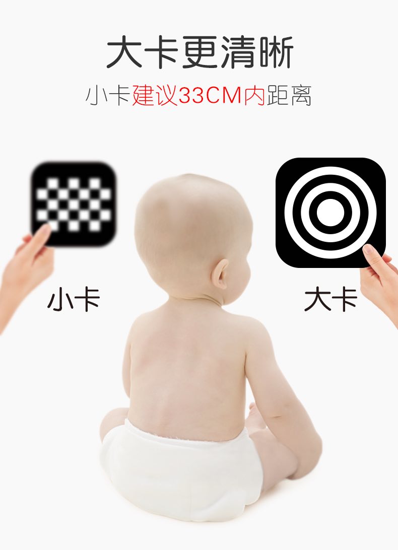 新生儿视觉激发早教闪卡0-3月
