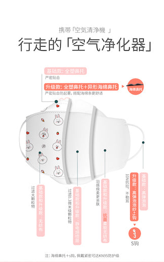 Greennose4-8岁KN94口罩Line Friends联名款