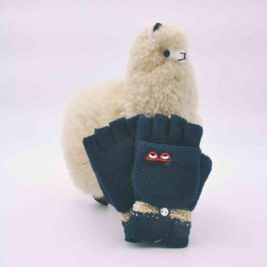 简约ins风儿童全指半指手套2-7岁