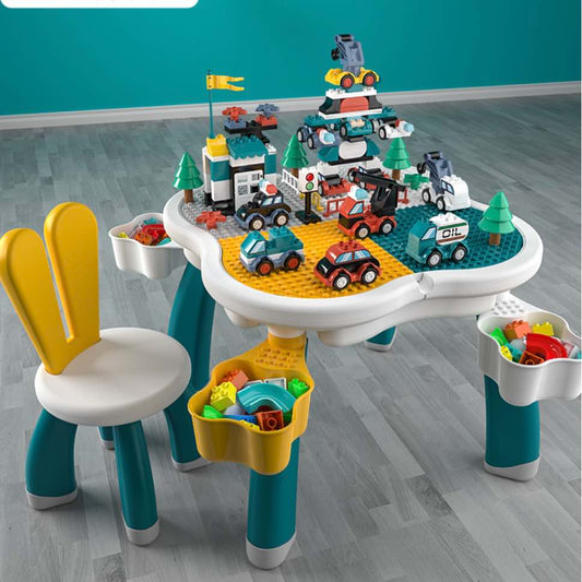 万高颜王积木学习桌18月以上