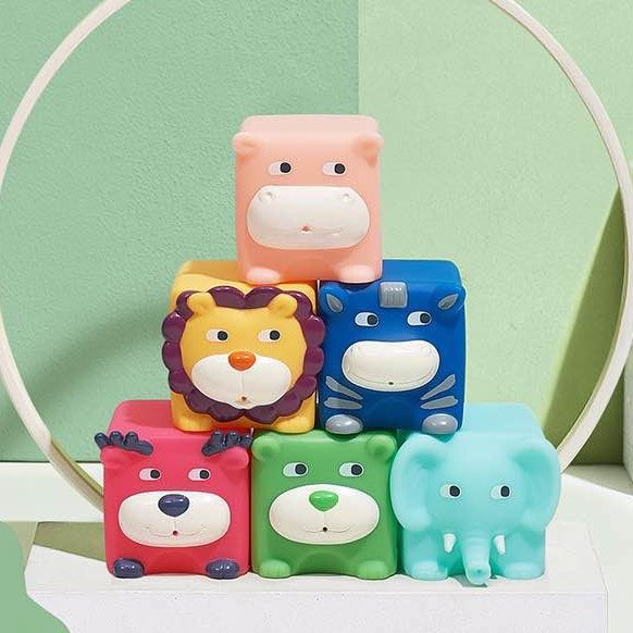 Babycare啃咬软积木0-1岁