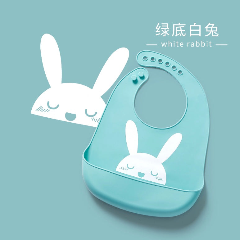 爱贝迪拉软硅胶口水兜