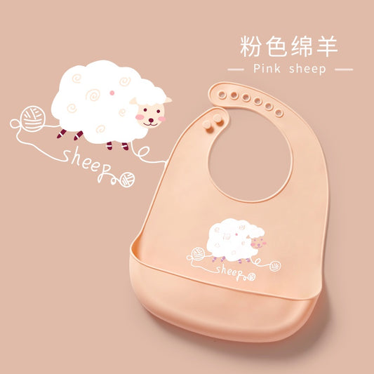 爱贝迪拉软硅胶口水兜