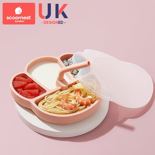 科巢超稳吸盘分区餐盘4月以上