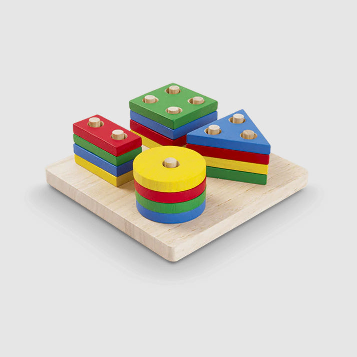泰国PlanToys几何分类拼图