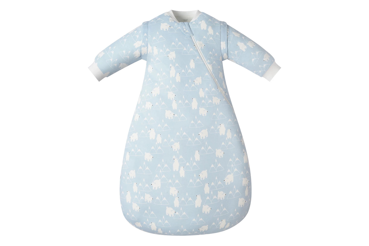Nest Designs 1.0 TOG Organic Cotton Long Sleeve Sleep Bag - Snowy Peaks