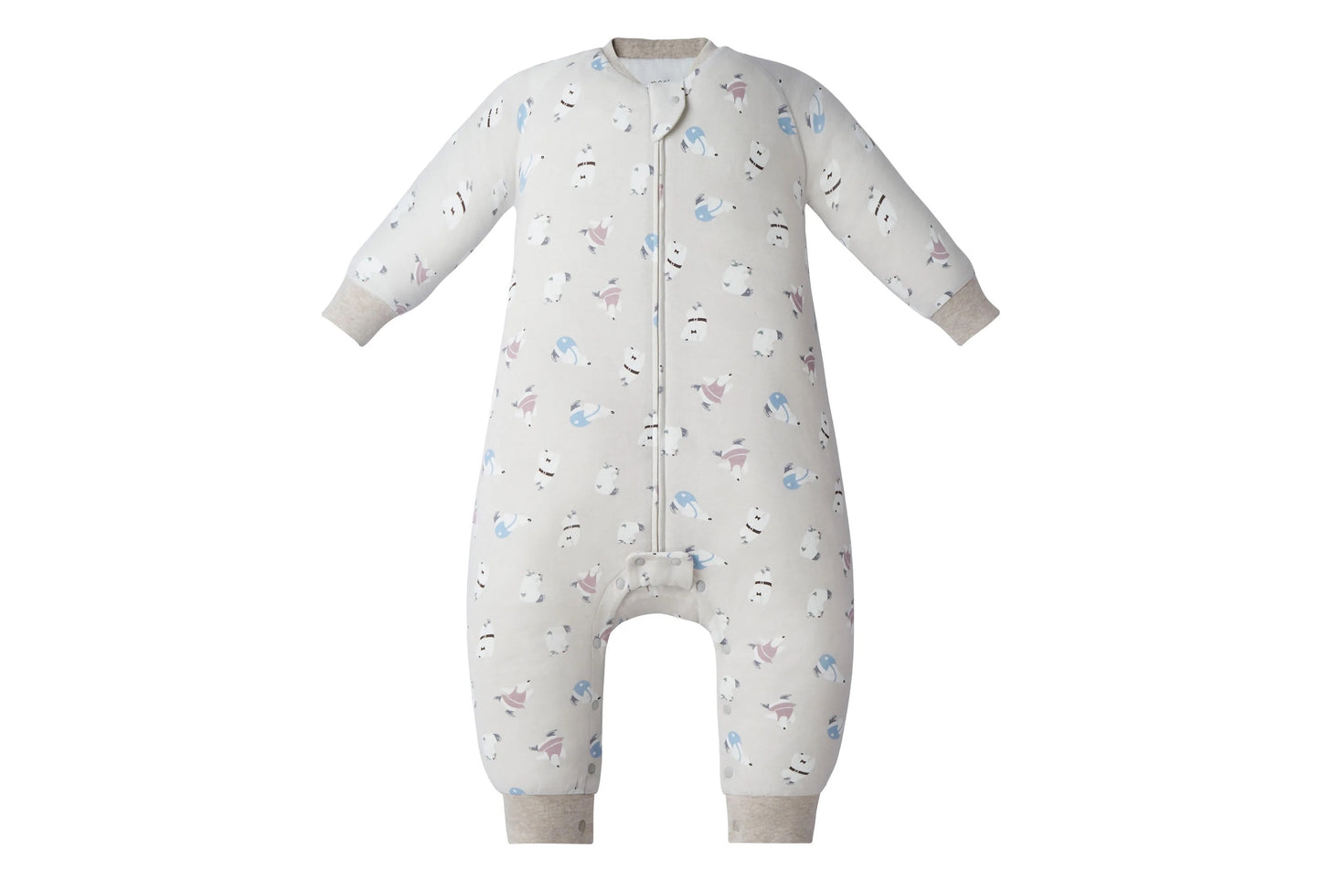 Nest Designs Organic Cotton Long Sleeve Footed Sleep Bag 1.0 TOG - Winter Skate