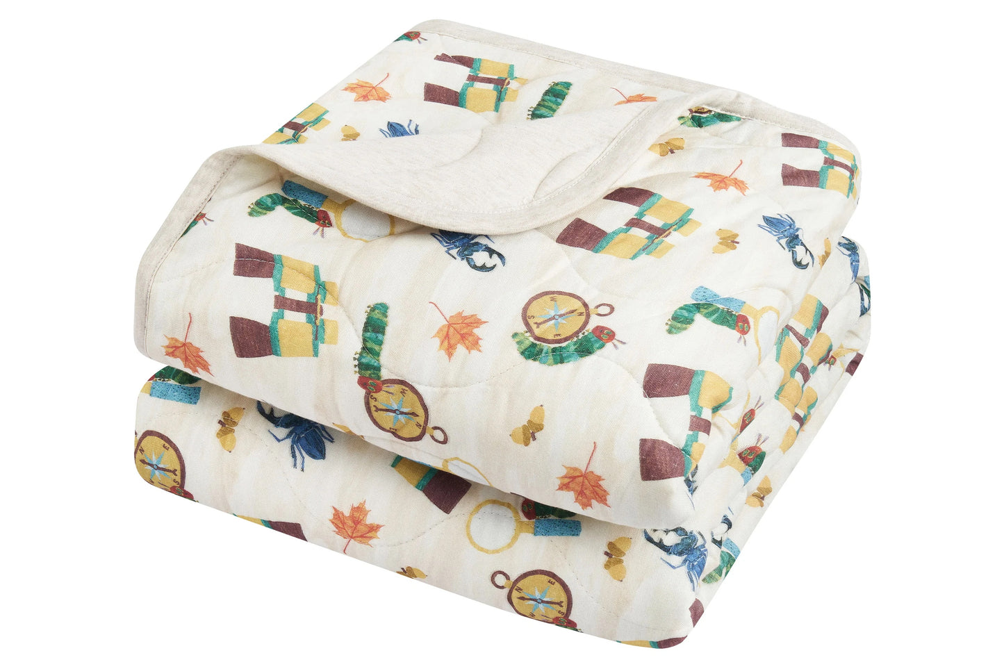 Nest Designs Small Quilted Winter Blanket 3.2 TOG - Eric Carle Adventure Time