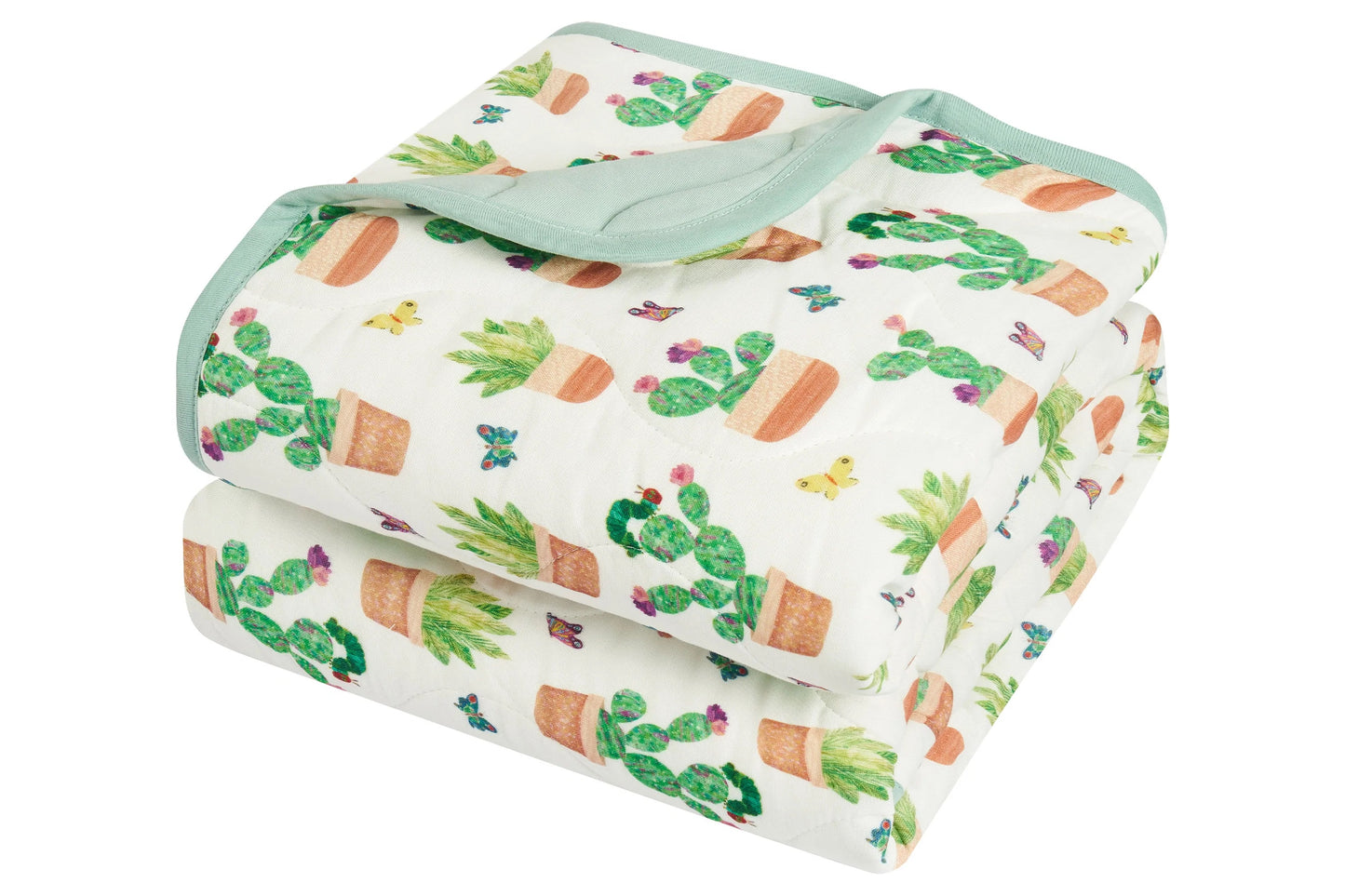 Nest Designs Small Quilted Winter Blanket 3.2 TOG - Eric Carle I spy Cacti