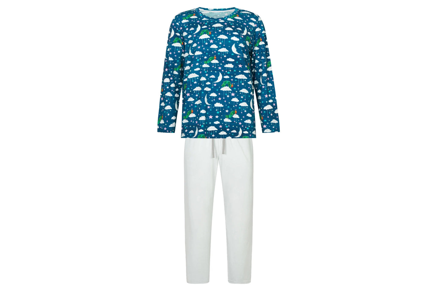 Nest Designs Women's Bamboo Cotton Long Sleeve PJ Set - Eric Carle Nighty Night