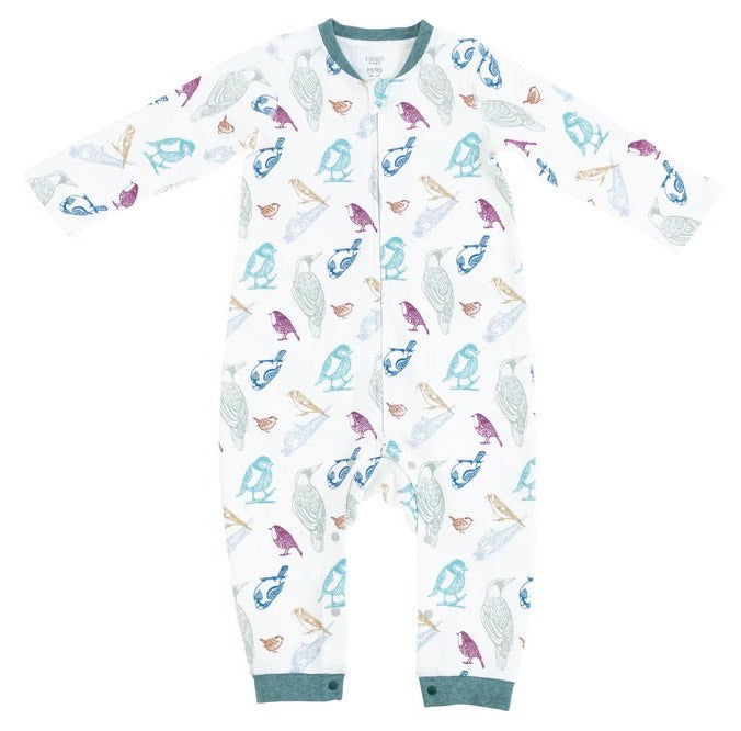 Nest Designs Organic Cotton Long Sleeve Romper -
Birder's Paradise