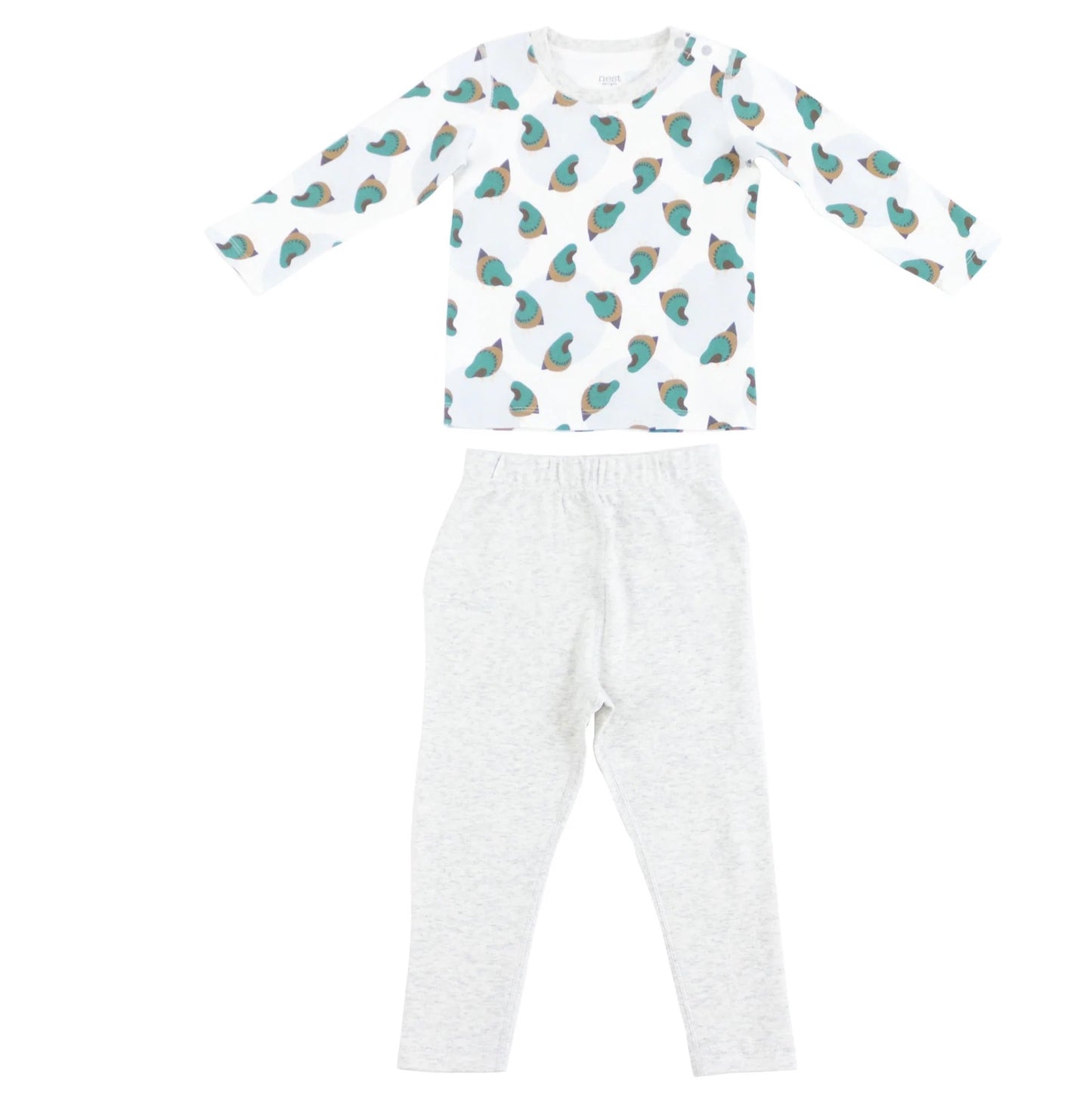 Nest Designs Organic Cotton Two-Piece PJ Set - A Quail
Tale