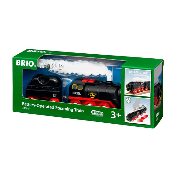 瑞典Brio-Battery-Operated Steaming Train 33884