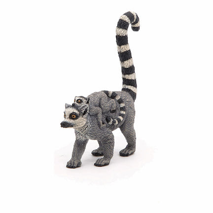 法国 Papo Lemur And Baby 狐猴和幼崽
