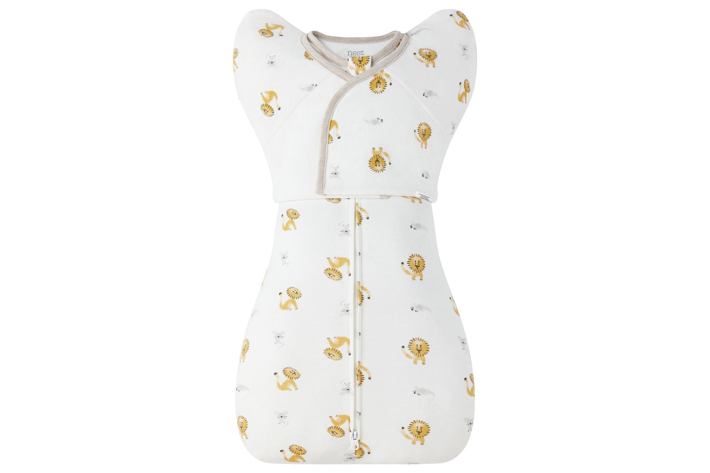 Nest Designs Organic Cotton Startle Stop Sleep Bag 0.5 TOG - The Lion & The Mouse