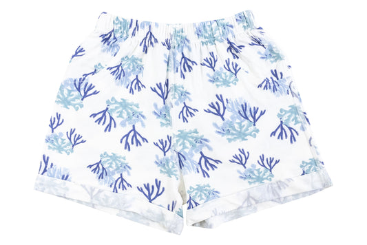 Nest Designs Bamboo Jersey Shorts - Blue Reef