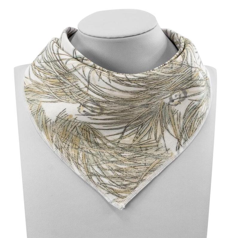 Nest Designs-Bamboo Baby Bandana Bib - Seagulls & Seagrass