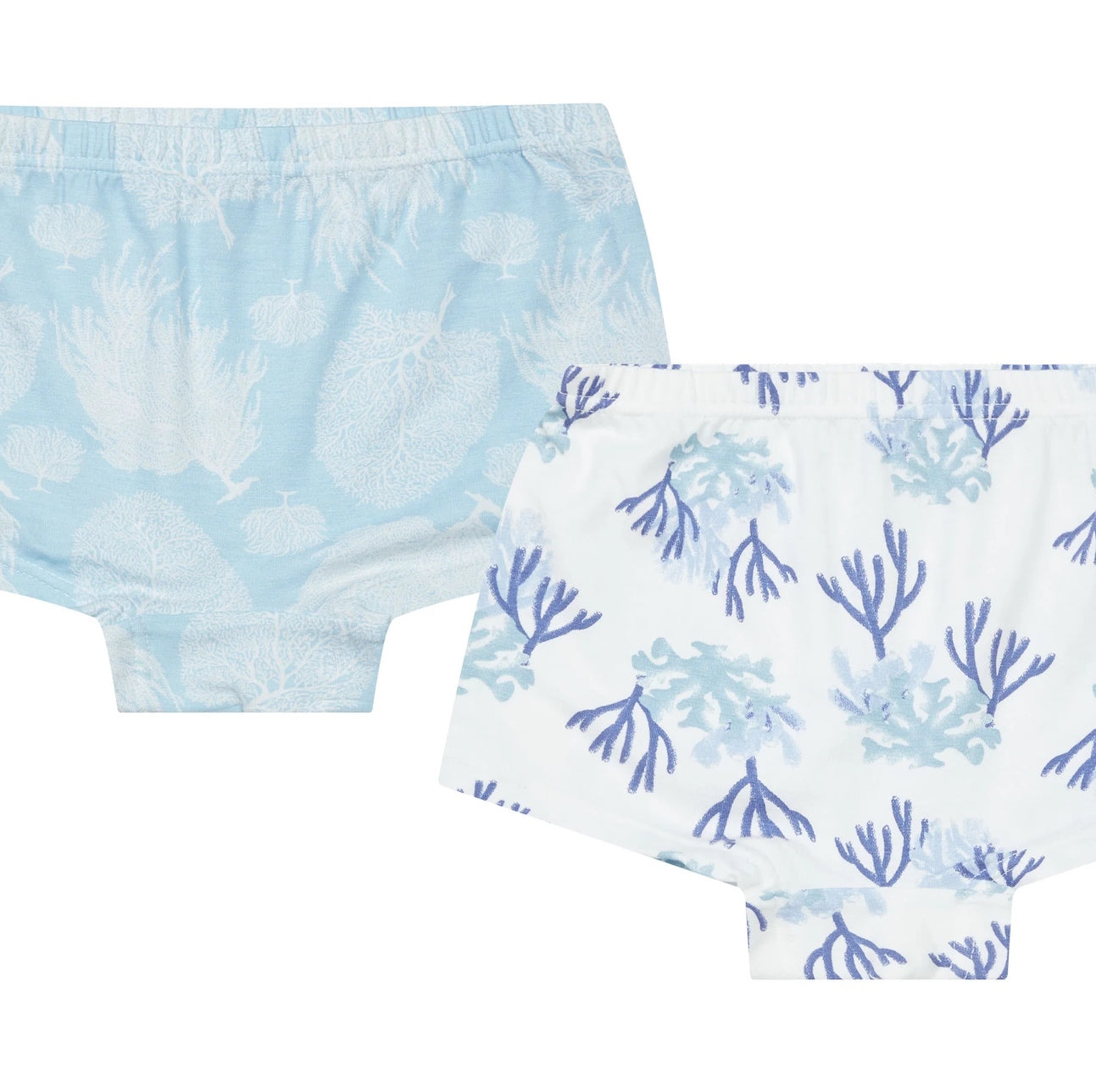 Nest Designs-Bamboo Girls Boy Short Underwear (2 Pack) - Coralife