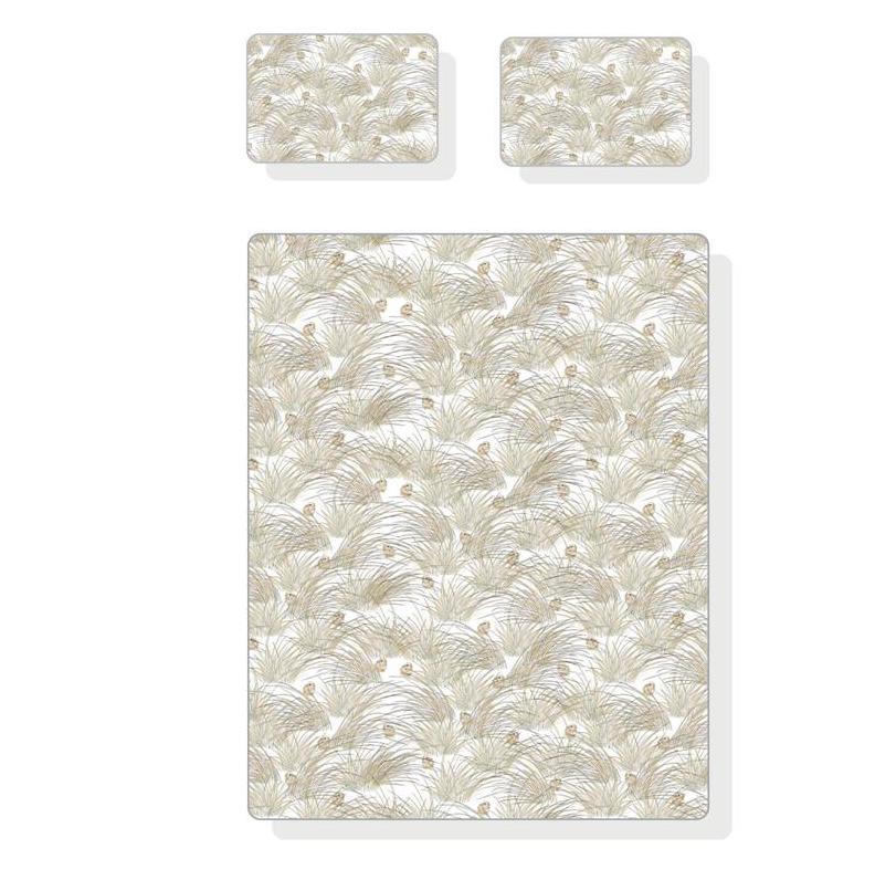 Nest Designs-Bamboo 3 Piece Duvet and Pillowcase Set - Seagulls & Seagrass(King)