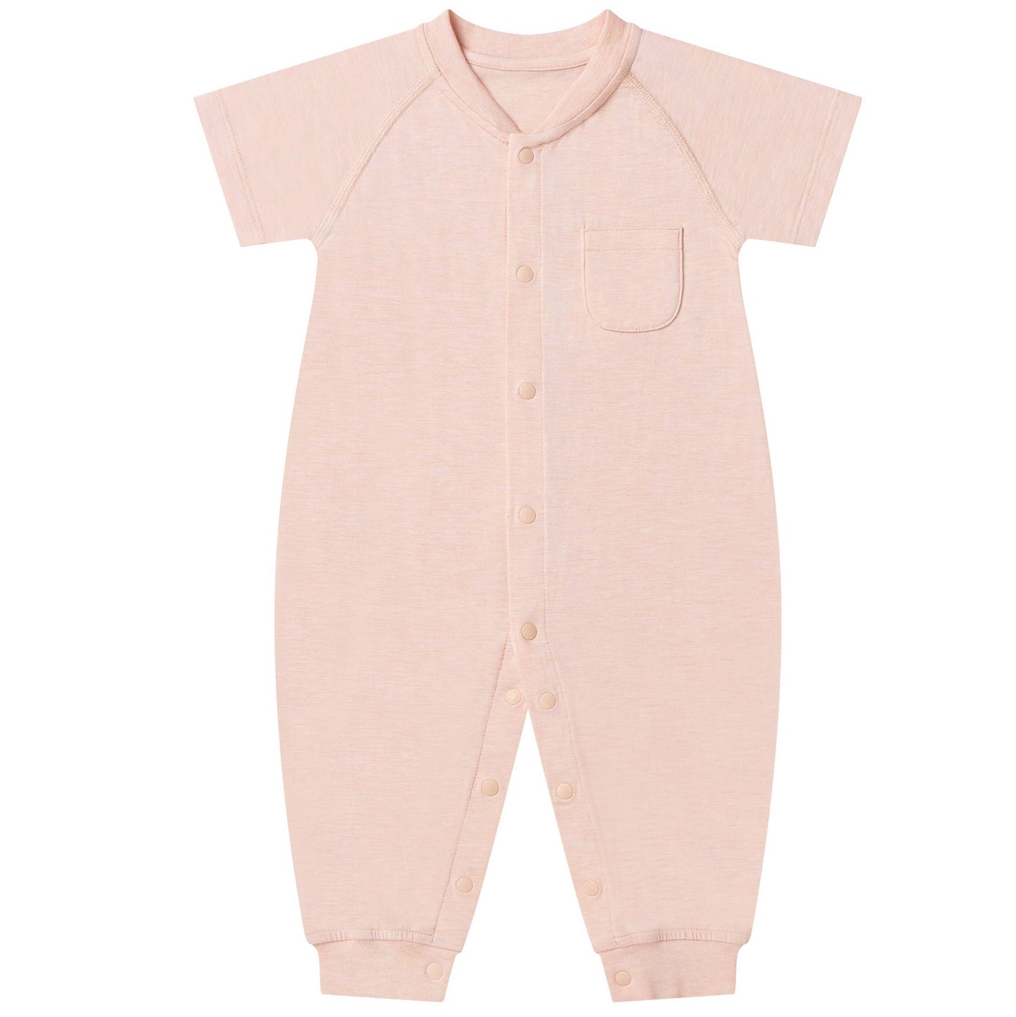 Nest Designs Bamboo Jersey Short Sleeve Romper - Pantone Bellini