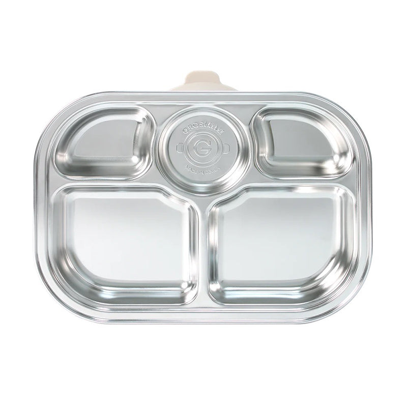 韩国Grosmimi Stainless Steel Food Tray with 5 Comparment含吸盘