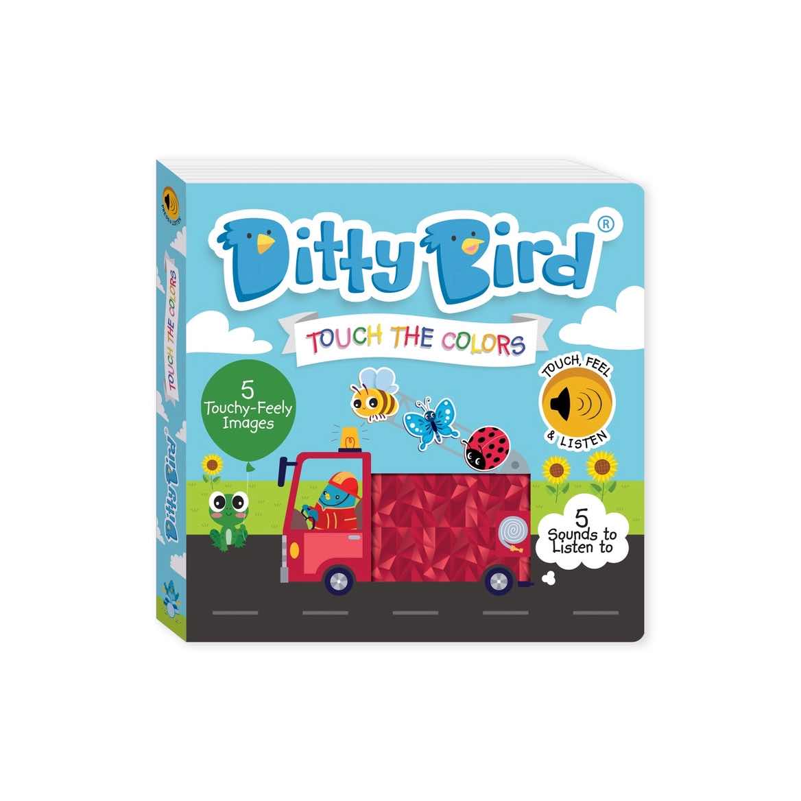 Ditty Bird First Sensory Book -Montessori- Touch the colors