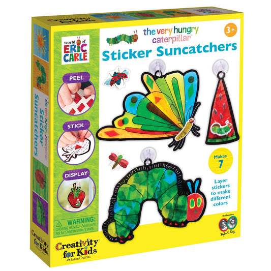 德国Faber Castell The Very Hungry Caterpillar Sticker Suncatchers-百年老牌