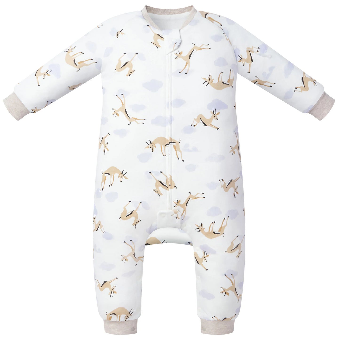 Nest Designs 1.0 TOG Organic Cotton Long Sleeve Sleep Bag - Gazelle Sky