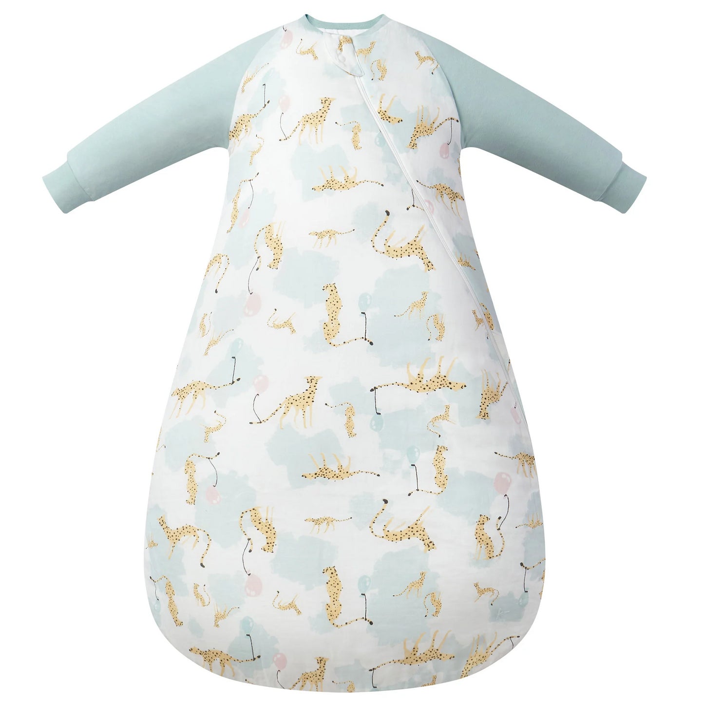 Nest Designs 2.5 TOG Wool Blended Long Sleeve Sleep Bag - Cheetah Party