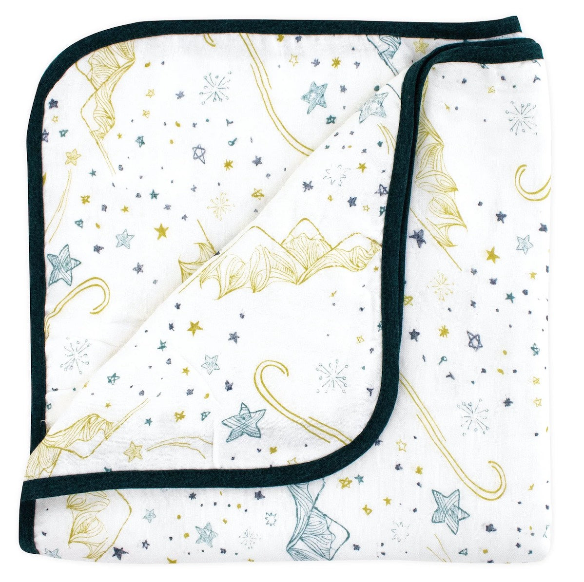Nest Designs 4 layer Bamboo Nesting Baby Blanket - Stars White