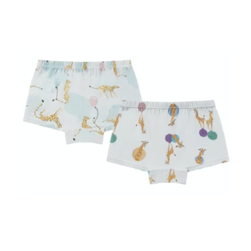 Nest Designs Bamboo Girls Boy Short Underwear (2 Pack) - Pairie Fun