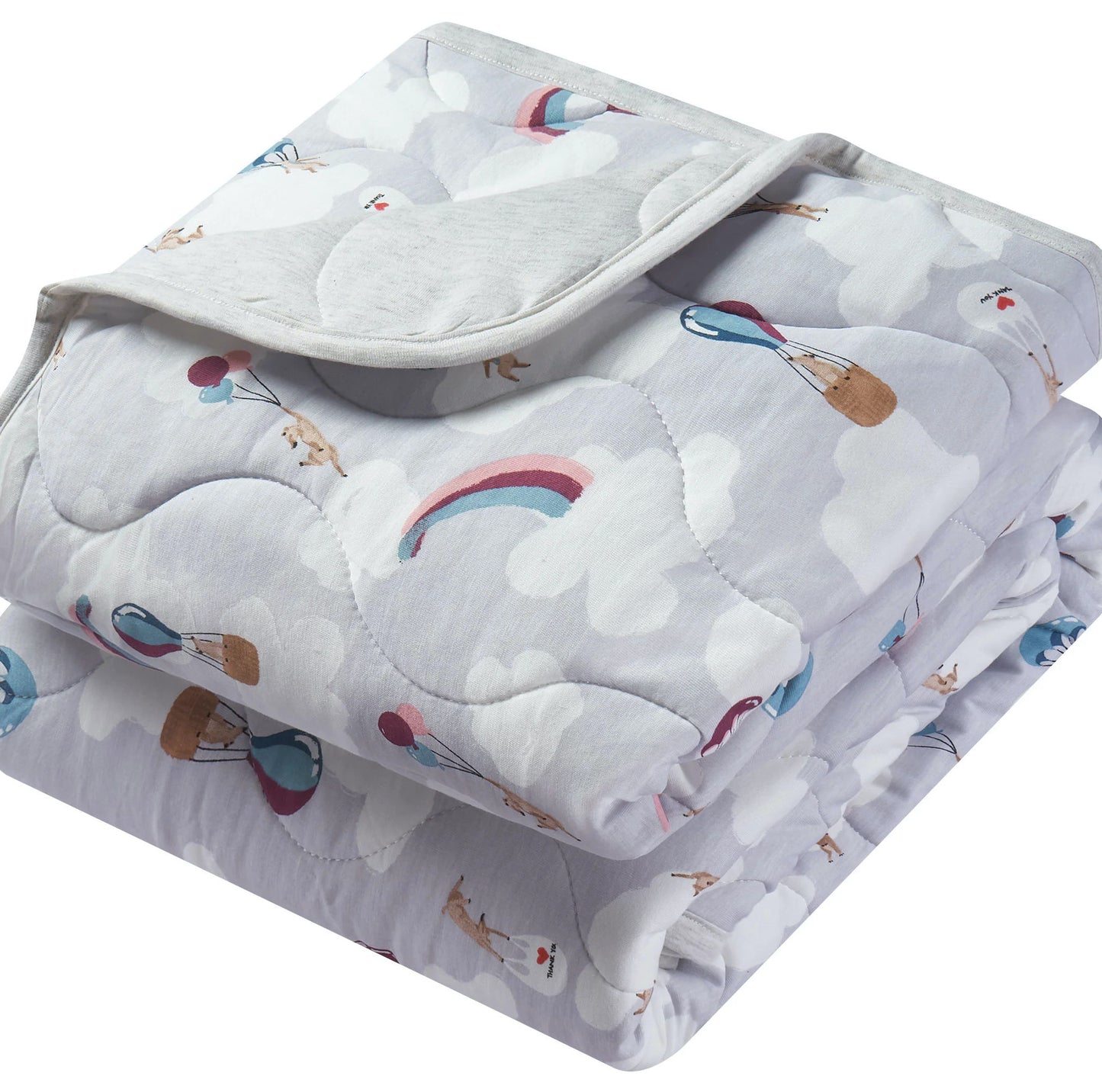 Nest Designs Medium Quilted Bamboo Winter Blanket 3.2 TOG - Meerkats Away!