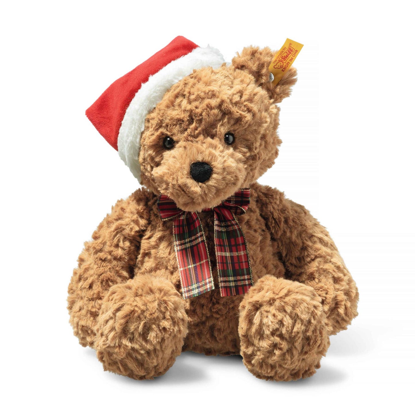 德国百年手工泰迪Steiff Jimmy Christmas Teddy Bear Stuffed Plush, 12 Inches