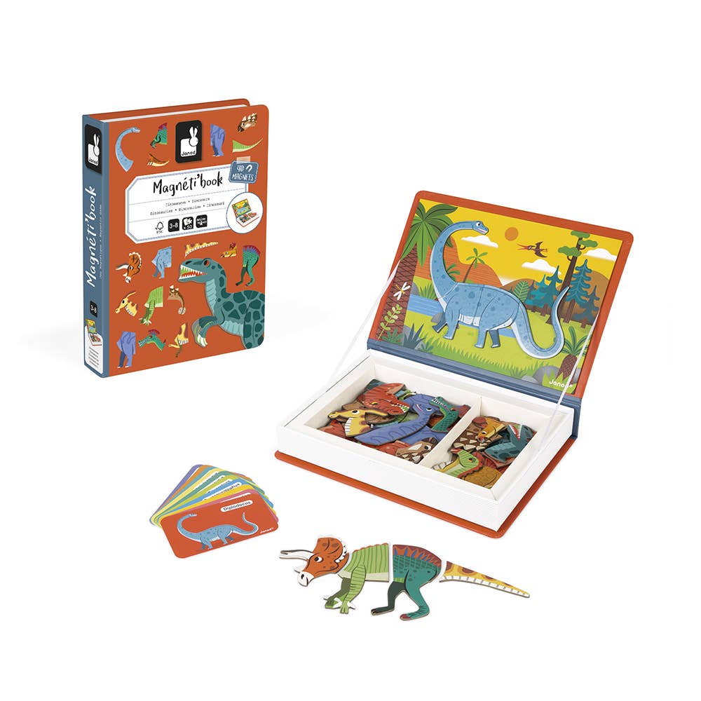 法国Janod Magneti'book - Dinosaurs