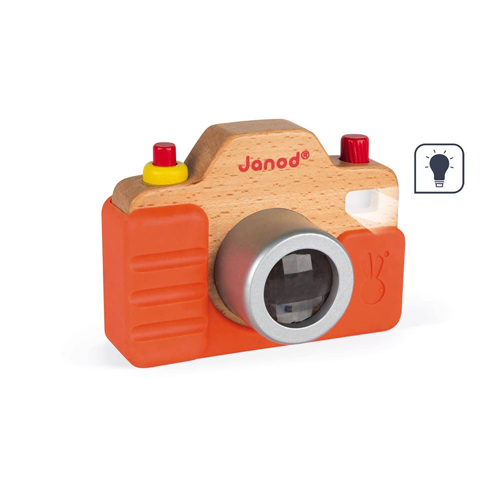 法国Janod Sound Camera - Batteries Included - Silicone Case有声+闪光灯