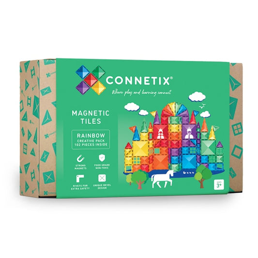 澳洲Connetix磁力片天花板-102pc Rainbow Creative Pack