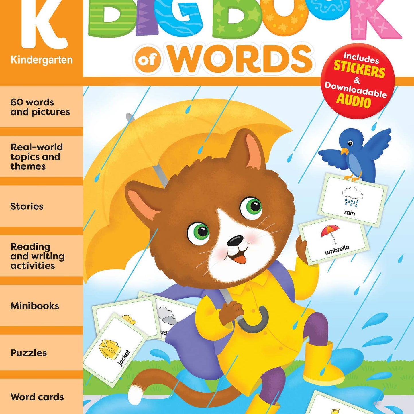 北美黄冈Evan-Moor My First Big Book of Words, Grade K Workbook