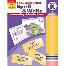 北美黄冈Evan-Moor Skill Sharpeners: Spell & Write, PreK Workbook