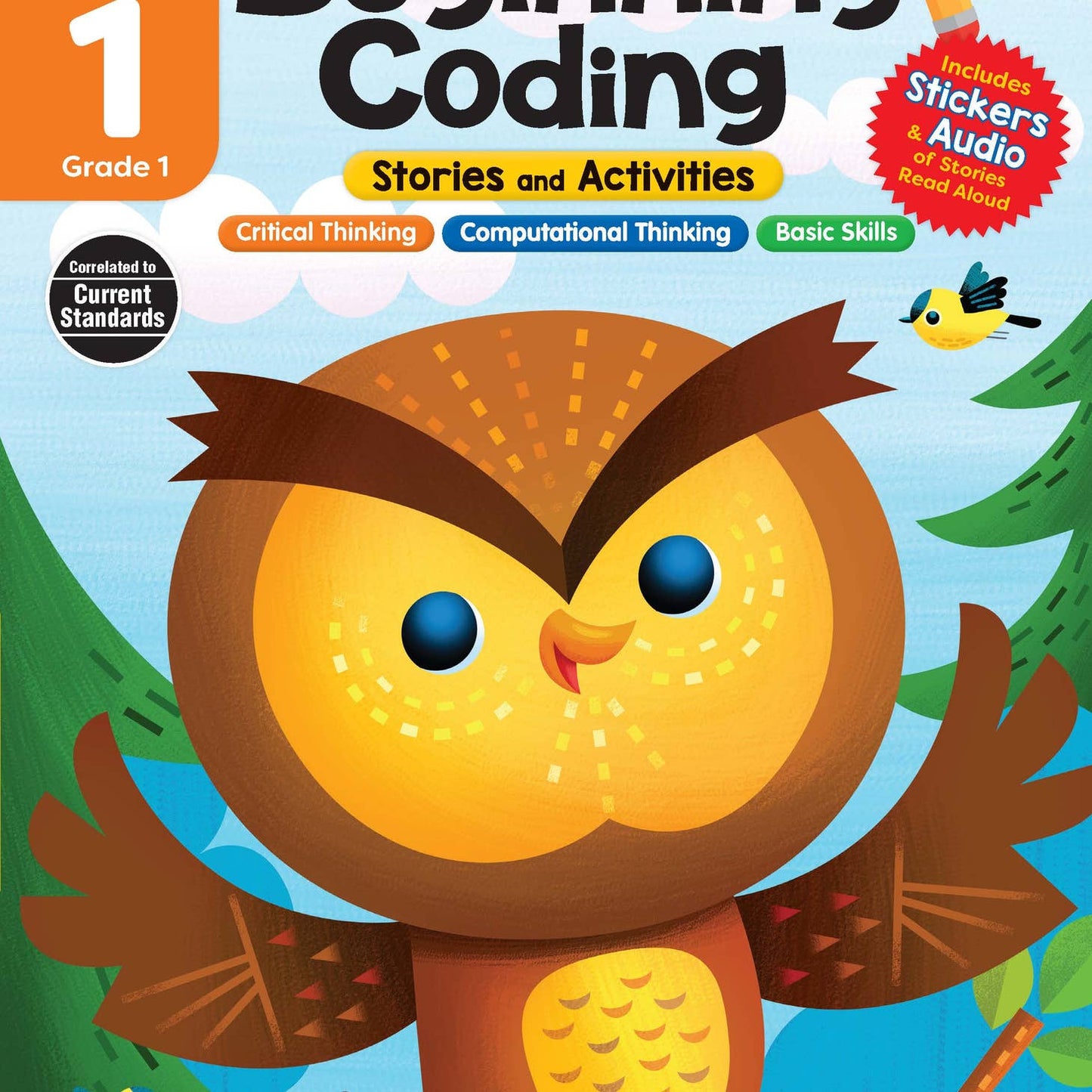 北美黄冈Evan-Moor Smart Start: Beginning Coding Stories and Activities Grade 1