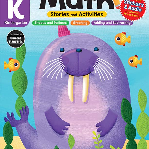 北美黄冈Evan-Moor Smart Start: Math Stories and Activities, Kindergarten