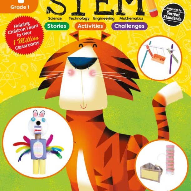 北美黄冈Evan-Moor Smart Start: Stem, Grade 1 Workbook