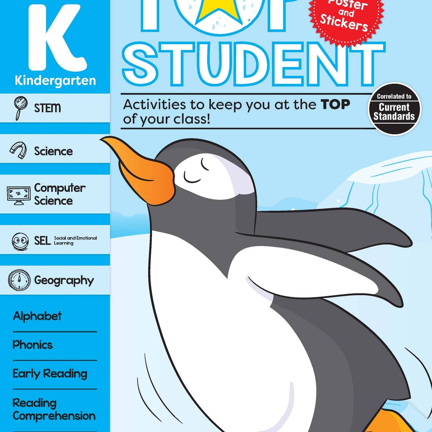 北美黄冈Evan-Moor Top Student, Kindergarten Workbook