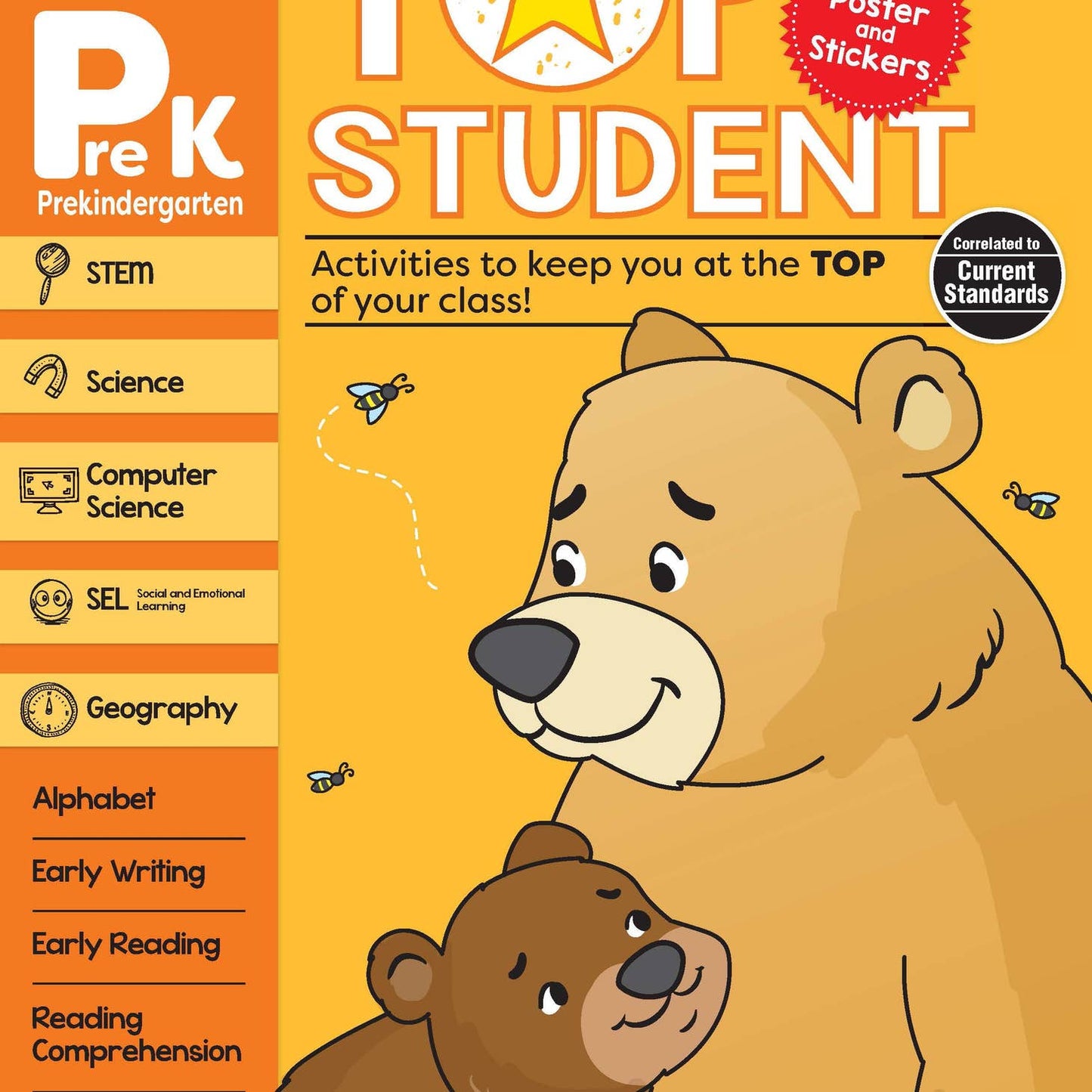 北美黄冈Evan-Moor Top Student, Pre-Kindergarten Workbook