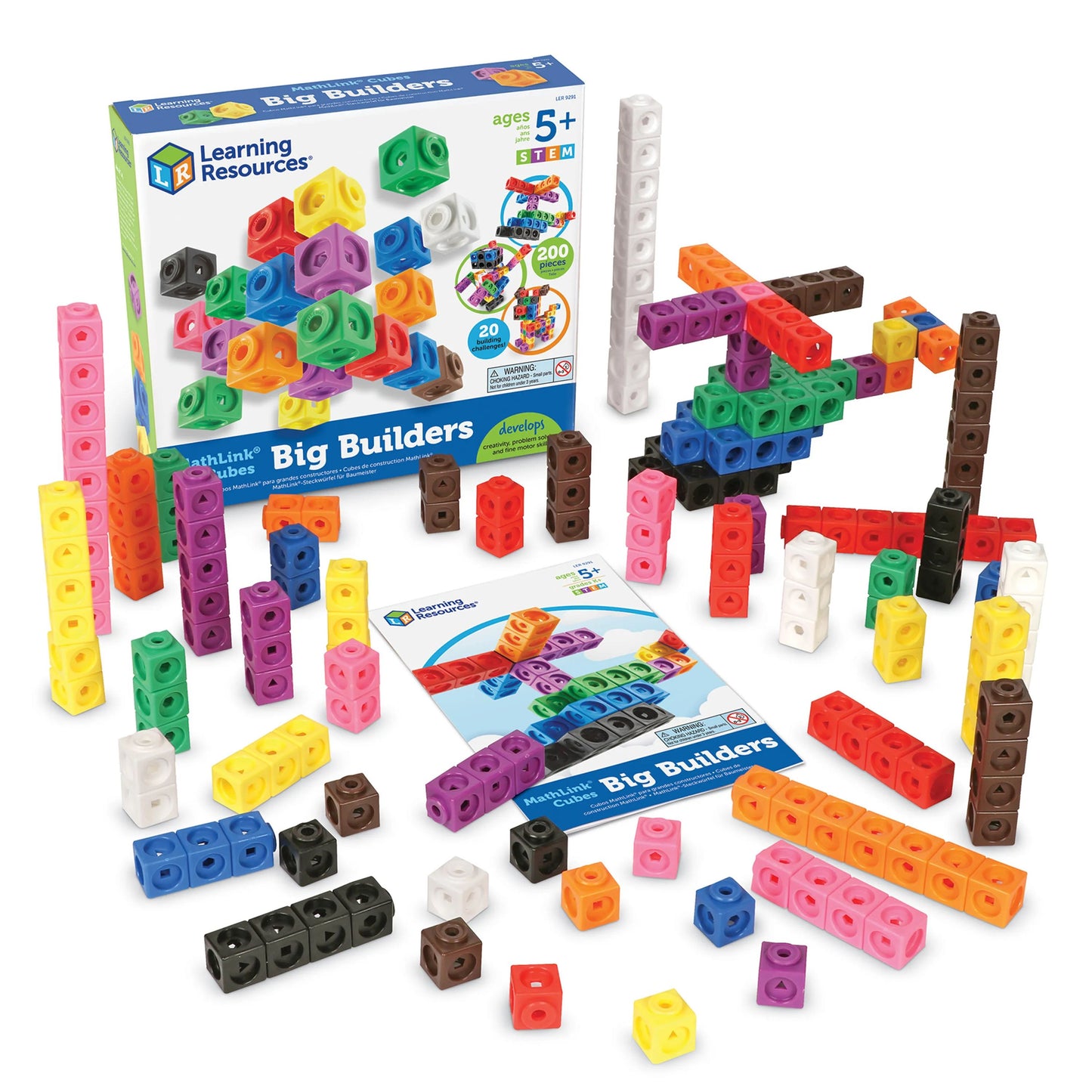 美国Learning Resources Mathlink Cubes Big Builders
