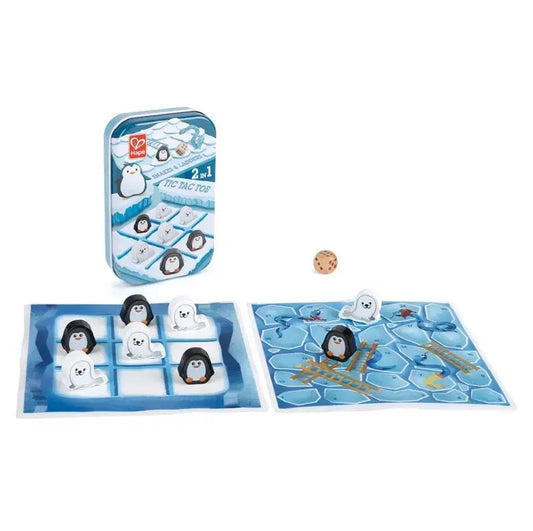 Hape 2 In 1-Tic Tac Toe/ Snakes & Ladders迷你游戏二合一