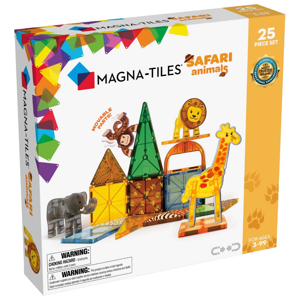 MAGNA-TILES Safari Animals 25-Piece Set