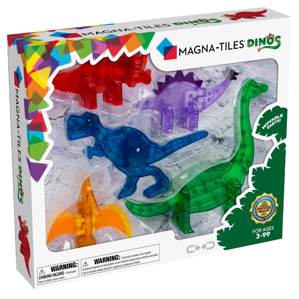 MAGNA-TILES Dinos 5-Piece Set