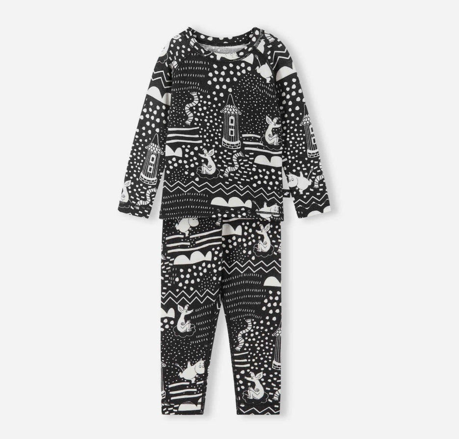 Reima Wool & Lyocell Thermal Set - Trivsam BLACK