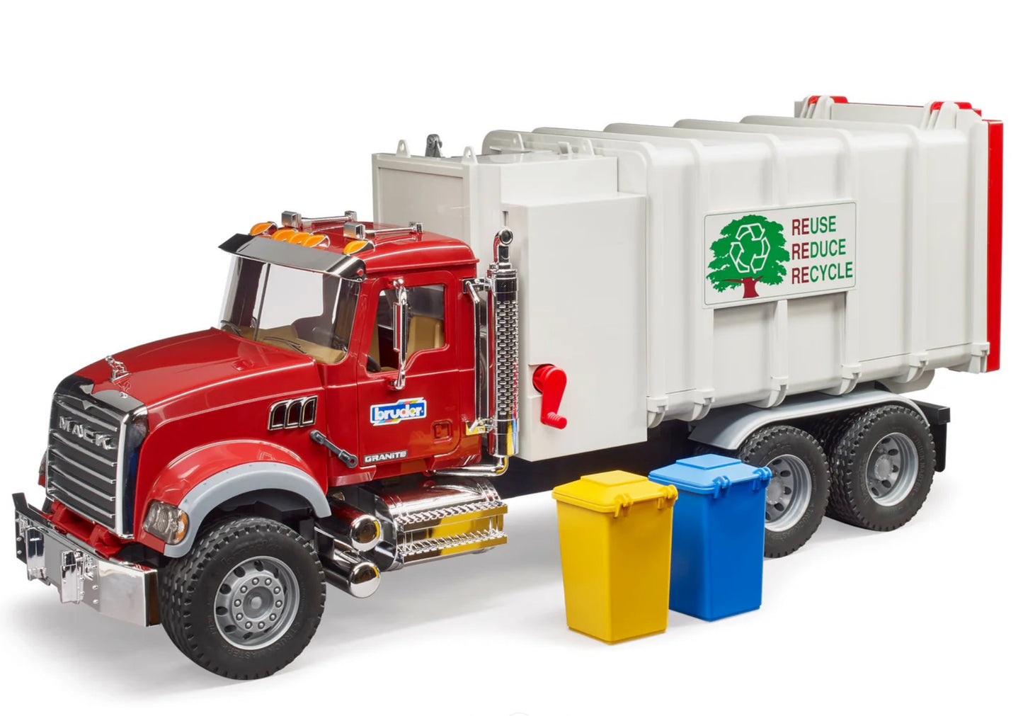 网红玩具车天花板! Bruder 02811 MACK Granite Side Loading Garbage Truck