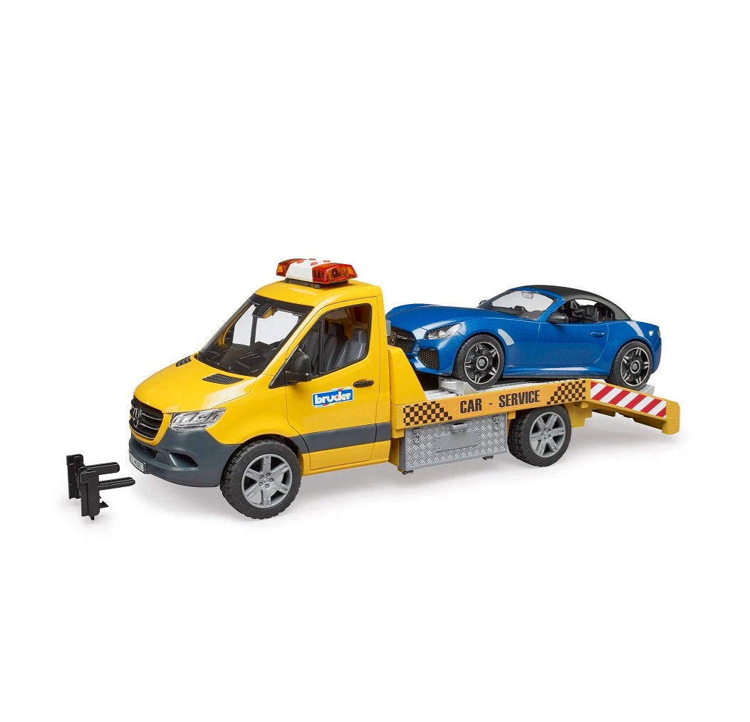 奔驰玩具?! Bruder 02675 MB Sprinter Tow Truck w/ Bruder Roaster, Light & Sound Module